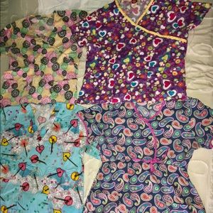 • Lot of 5 scrub tops • 5 for $50